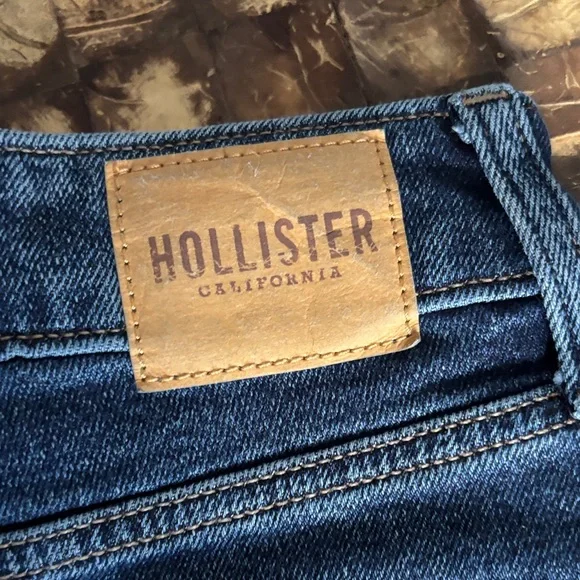 Hollister Dark Blue Men's Straight Jeans - Picture 3 of 4